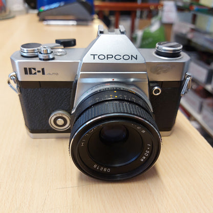 TopCon IC-1 + 50mm f/2.8, 28mm f/4.0, 135mm f/4.0, 200mm f/4.0